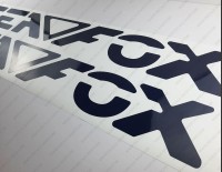 Sea Fox Boat Logo Decal Set of 2 x 45"